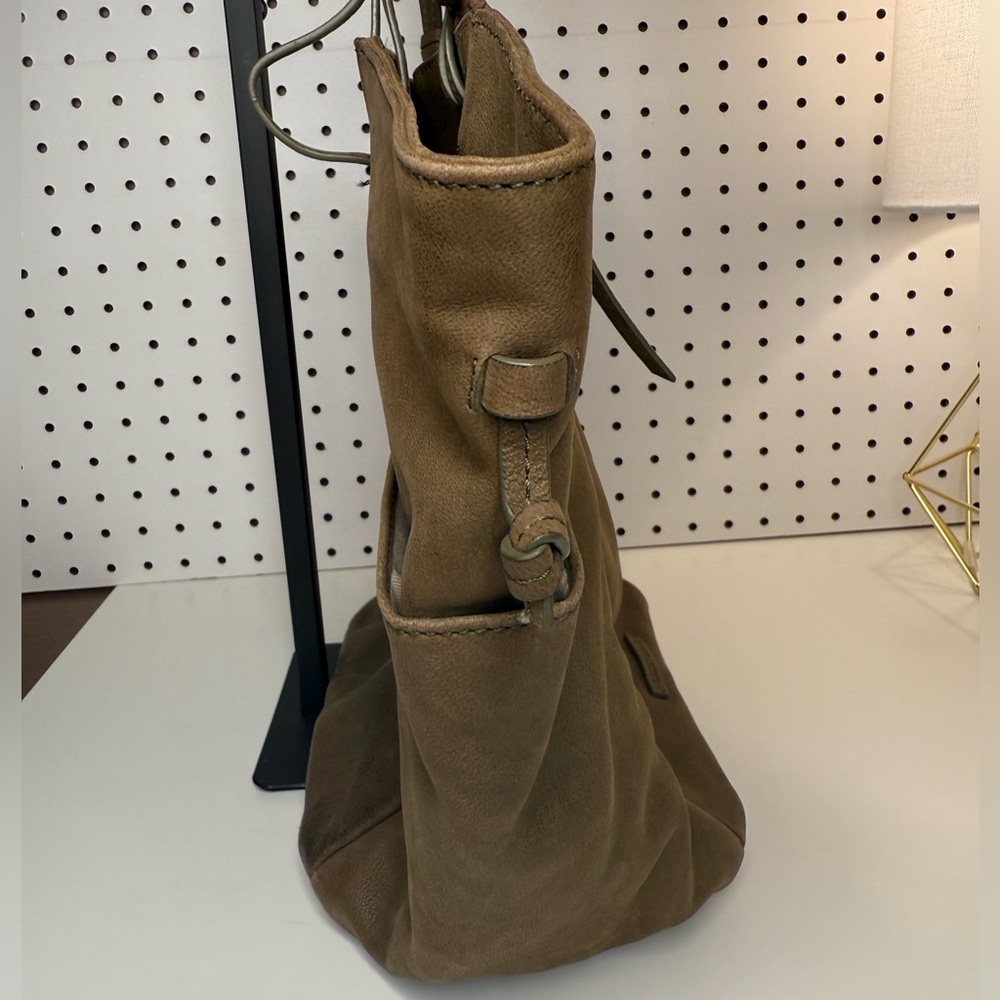 Lucky Brand Green Leather Shoulder Bag/Tote - Picture 4 of 16